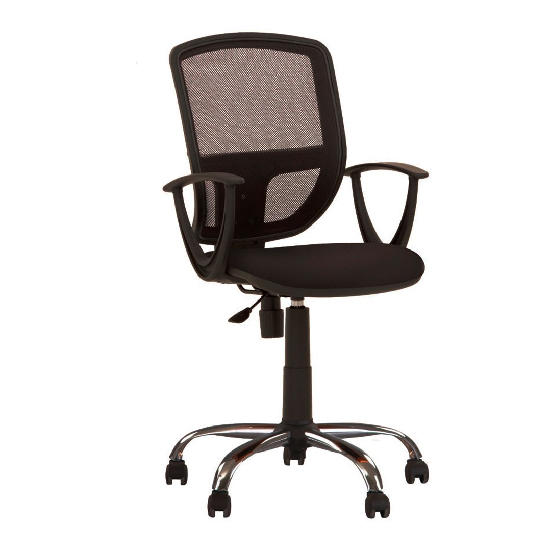 Кресло для персонала BETTA GTP CHROME RU OH/5 C-11Q, ткань, черное / Кресла для персонала