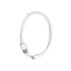 Интерфейсный кабель iPower microUSB-USB 2.0, 1 м, белый