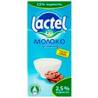 Молоко Lactel, 1 литр, 2,5%, тетрапакет