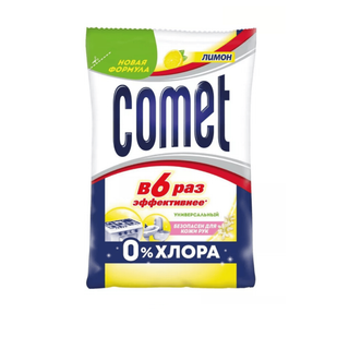 Әмбебап тазартқыш ұнтақ Comet "Лимон", 350 гр, жұмсақ қаптамада / Әмбебап тазалау құралдары oe.kz Әмбебап тазартқыш ұнтақ Comet "Лимон", 350 гр, жұмсақ қаптамада / Әмбебап тазалау құралдары