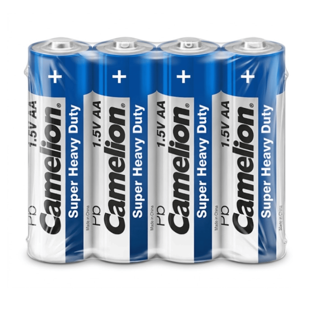 Батарейки Camelion Super Heavy Duty пальчиковые AA R6P-SP4B, 1.5V, 4 шт./уп, в пленке / Батарейки №2 oe.kz Батарейки Camelion Super Heavy Duty пальчиковые AA R6P-SP4B, 1.5V, 4 шт./уп, в пленке / Батарейки №2