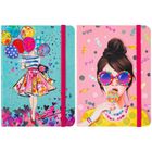 Записная книжка ArtSpace "Trendy girls", А6, 80 листов, на резинке, ассорти