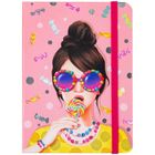 Записная книжка ArtSpace "Trendy girls", А6, 80 листов, на резинке, ассорти