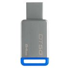 USB-флешка 64 Gb, Kingston "Data Traveler 50", USB 3.0, серебристо-синий
