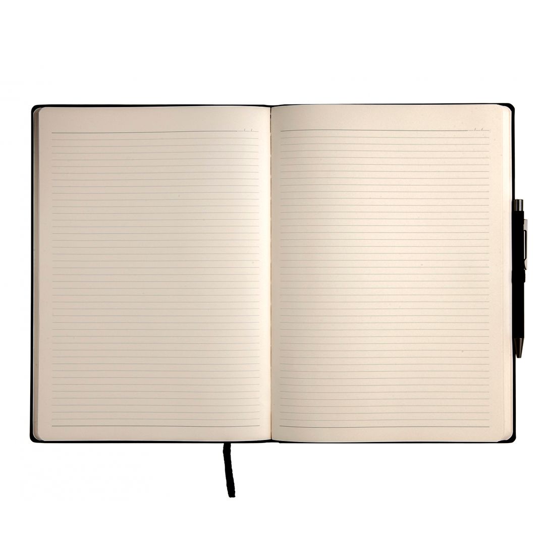 Записная книжка Arthur, А4, 96 листов, soft touch на резиночке, в линию, в комплекте с ручкой UMA / Записные книжки №3