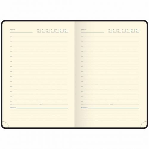 Ежедневник недатированный Berlingo "Vivella Prestige", А5, 160 л, кожзам, черный / Ежедневники недатированные №4