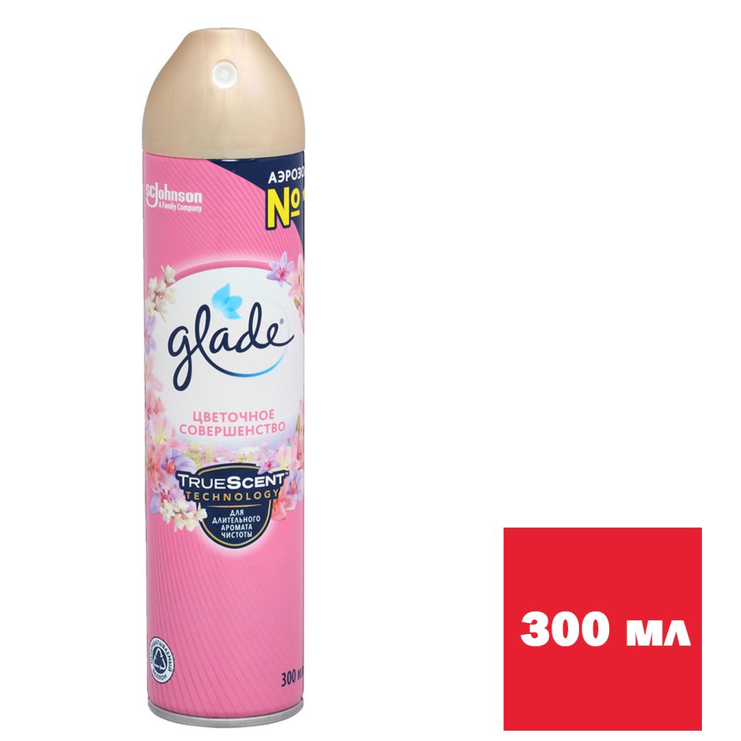Освежитель воздуха Glade "Цветочное совершенство", 300 мл. / Освежители воздуха