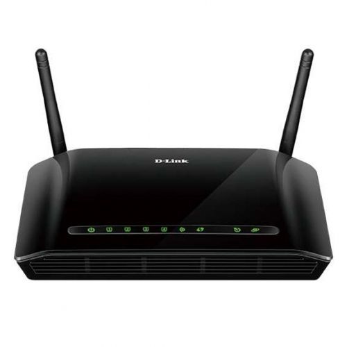 Модем D-Link DSL-2740U/RA, беспроводной, ADSL2+роутер, черный / Коммутатор, маршрутизаторы, модемы