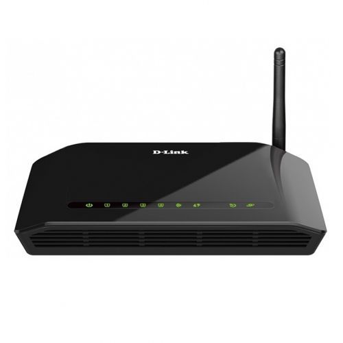 Модем D-Link DSL-2640U/RA, беспроводной, ADSL, черный / Коммутатор, маршрутизаторы, модемы