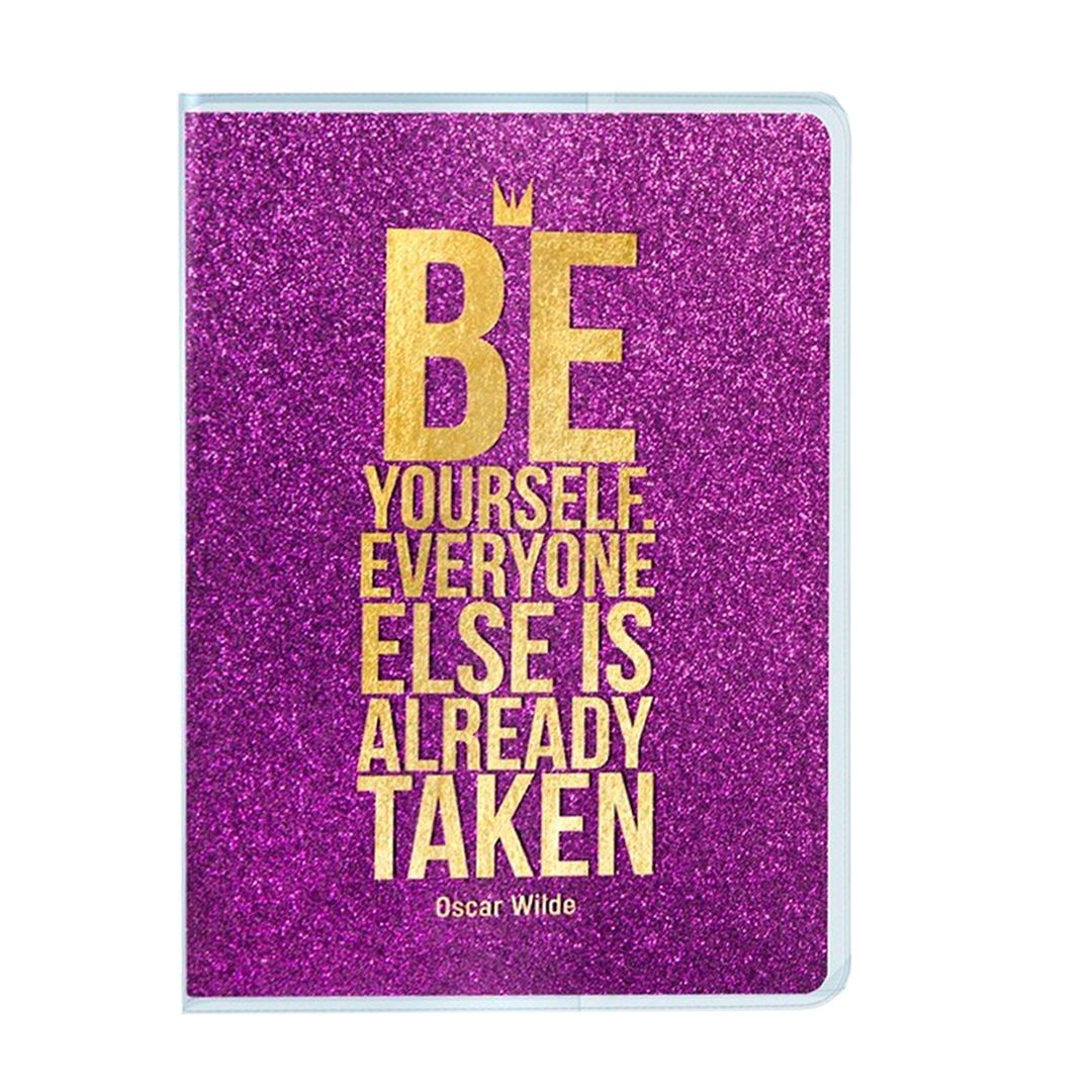 Ежедневник недатированный Greenwich Line "Be yourself", А5, 96 л, ПВХ+глиттер, тиснение фольгой / Ежедневники недатированные