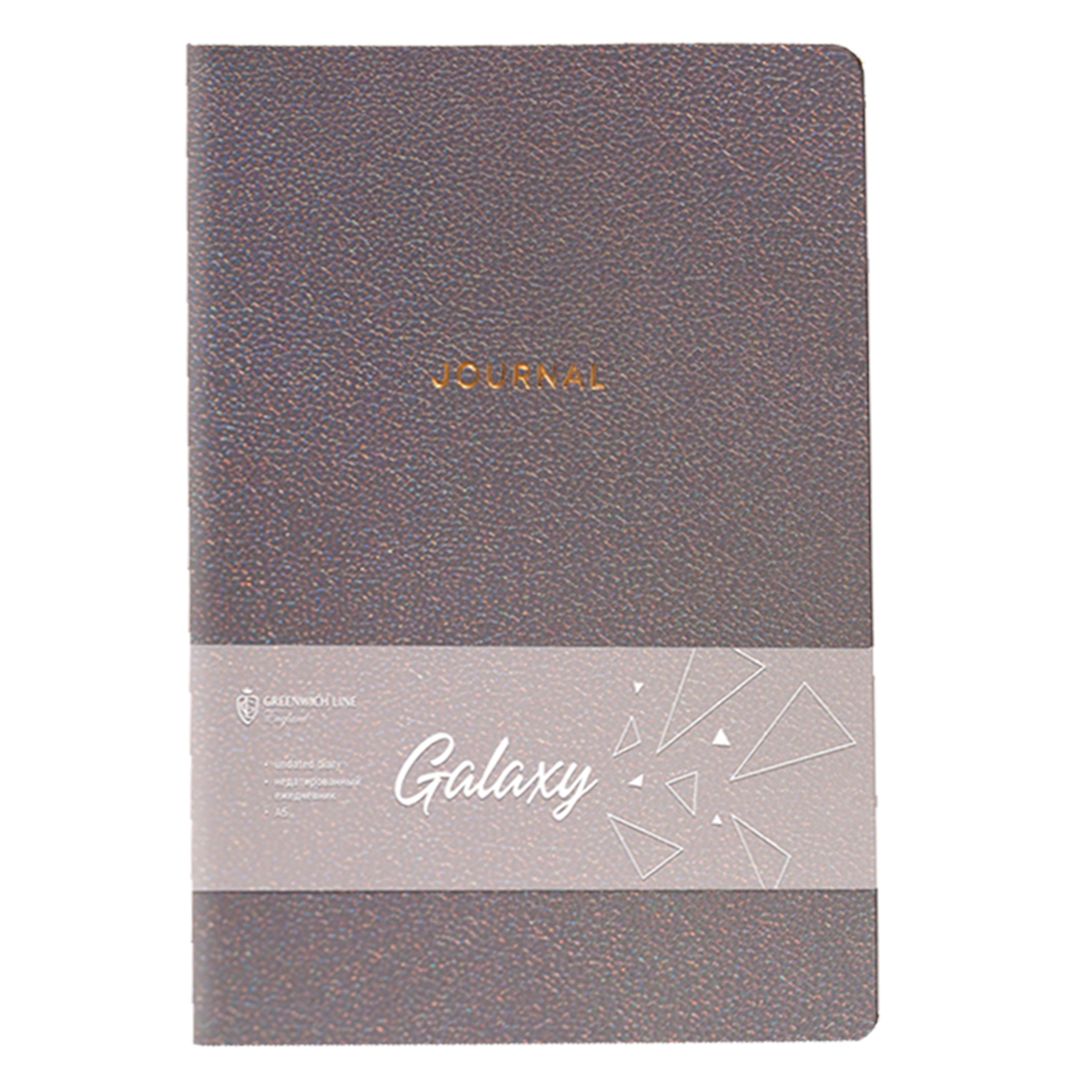 Ежедневник недатированный Greenwich Line "Galaxy", А5, 96 л, серый, тиснение фольгой / Ежедневники недатированные