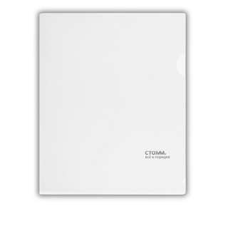 Папка-уголок Стамм, А5 формат, 180 мкм, прозрачная  / Папки-уголки