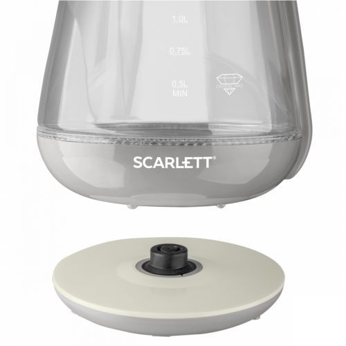Электрический чайник Scarlett SC-EK27G38, 1,5 л, стекло, серый / Чайники	 №4