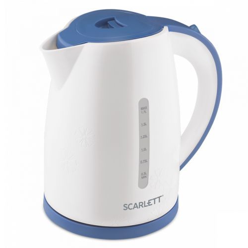 Электрический чайник Scarlett SC-EK18P44, 1,7 л, бело-синий / Чайники	