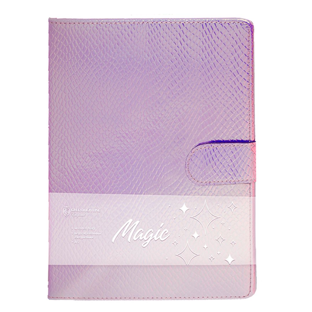 Ежедневник недатированный Greenwich Line "Magic", А5, 96 л, фиолетовый, тиснение фольгой / Ежедневники недатированные