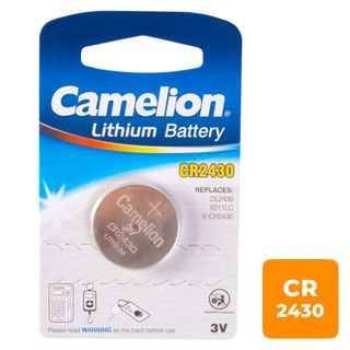 Батарейка Camelion Lithium дисковые CR2430-BP1, 3V, 1 шт., цена за штуку / Батарейки