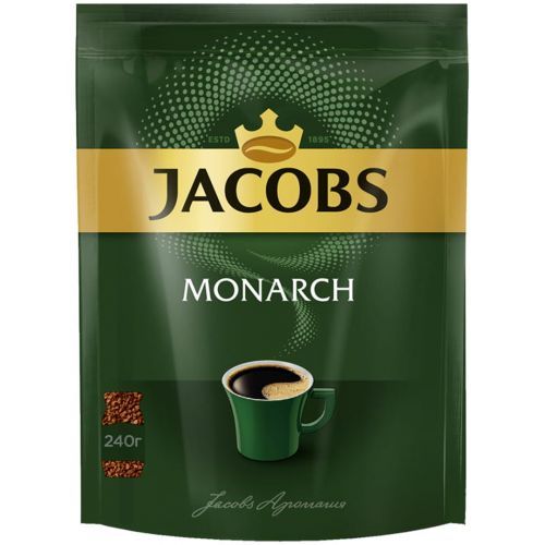Кофе растворимый Jacobs Monarch, 240 гр, вакуумная упаковка / Кофе растворимый
