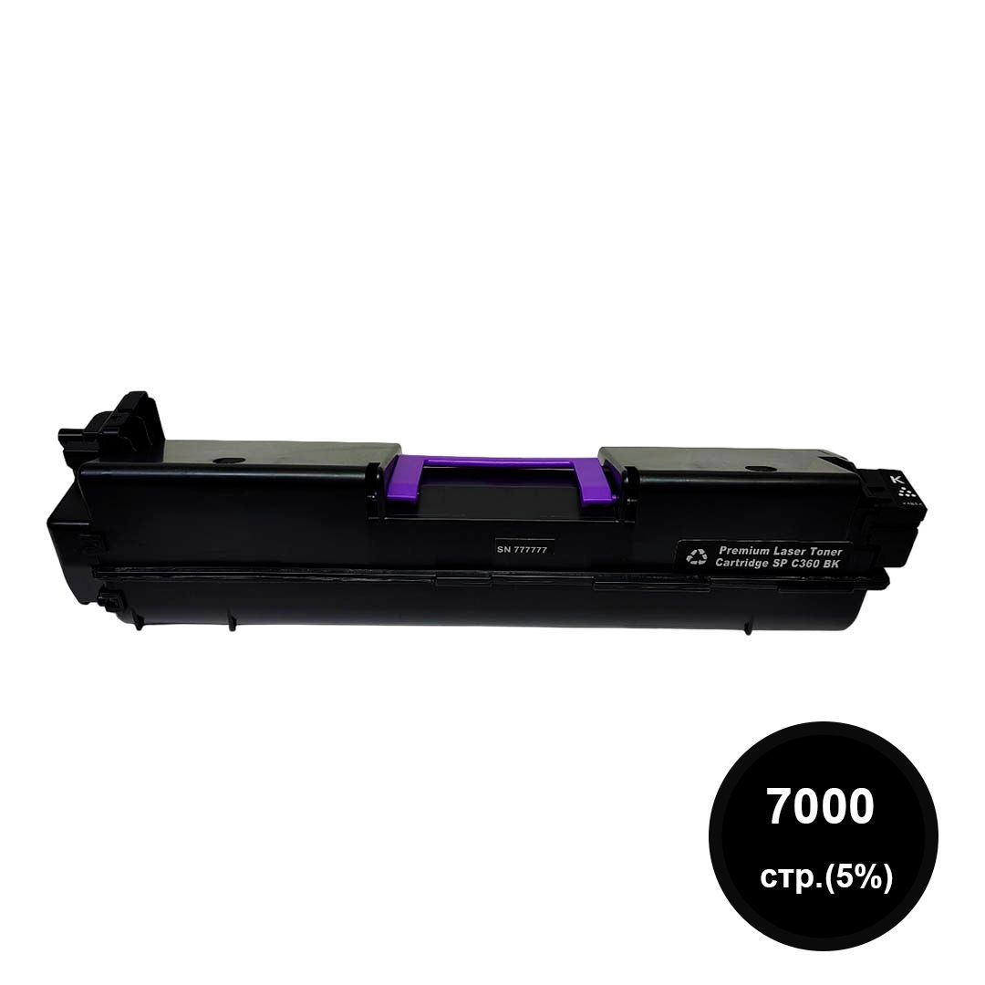 Картридж совместимый Ricoh SP C360 SP C360HE/408184, чёрный / Картриджи  черные