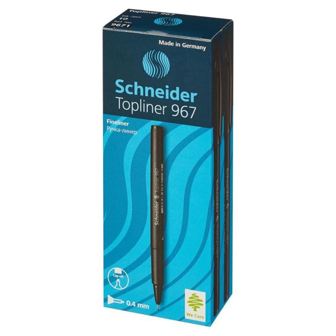 Ручка капиллярная Schneider "Topliner 967", 0,4 мм, черная, цена за штуку / Ручки капиллярные №2