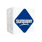 Салфетки Sunpaper, 1-слойные, 90 шт., размер листа 24*24 см, белые