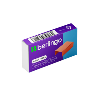 Степлерге арналған қапсырмалар Berlingo №24/6, мыс / Степлерлер қапсырмалары oe.kz Степлерге арналған қапсырмалар Berlingo №24/6, мыс / Степлерлер қапсырмалары