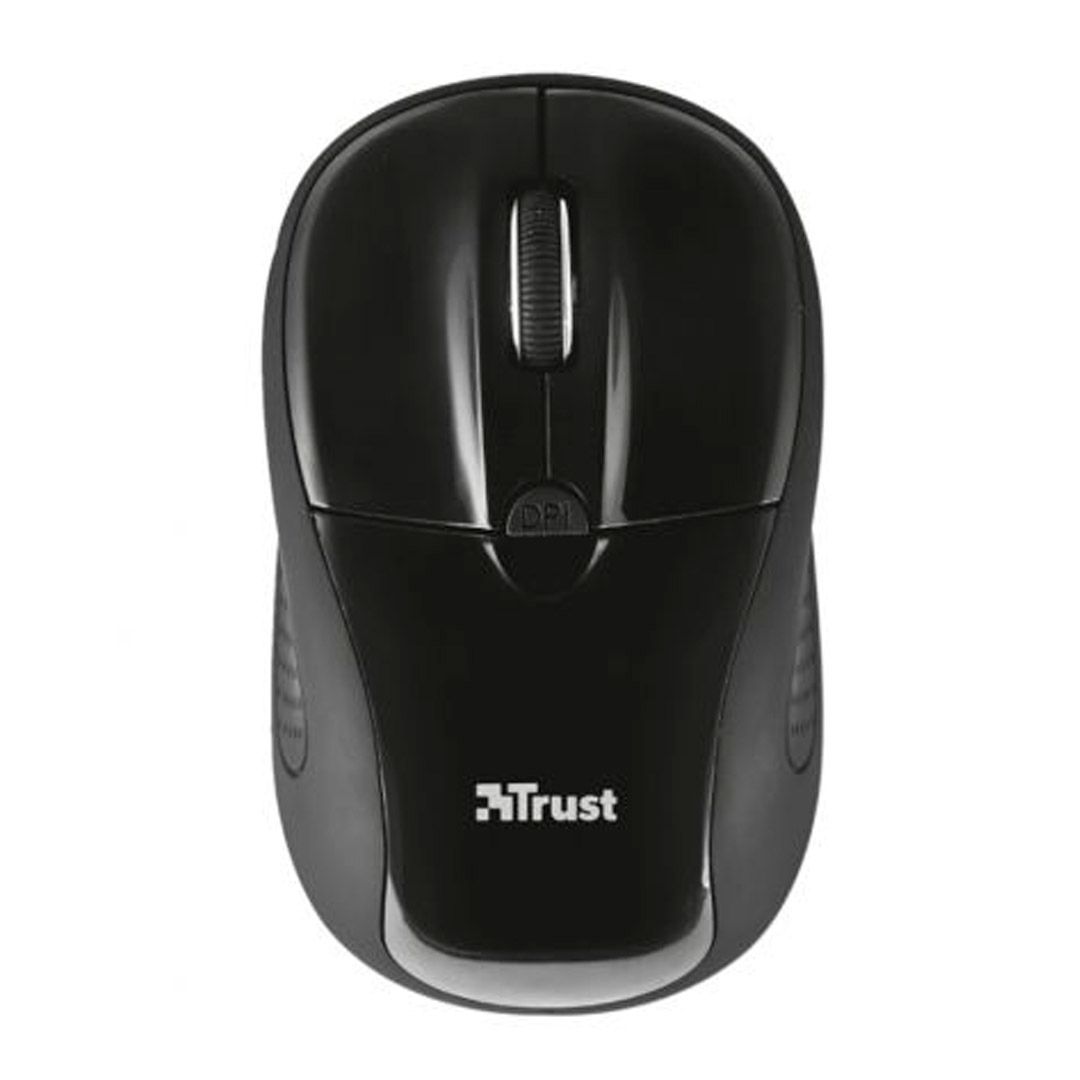 Мышь беспроводная оптическая Trust Primo, 4 кнопки, 1600 dpi, черная / Мыши беспроводные