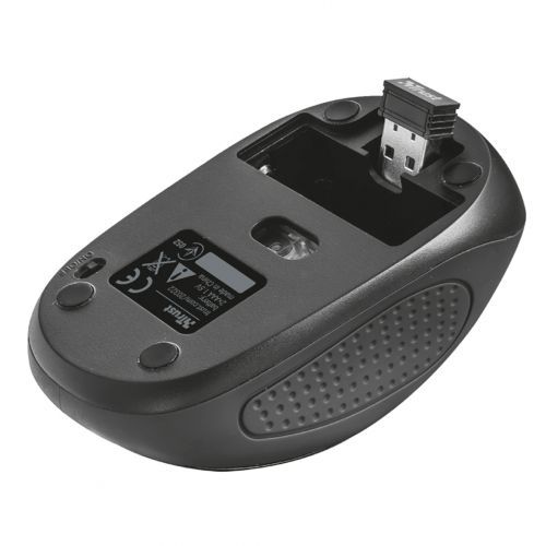 Мышь беспроводная оптическая Trust Primo, 4 кнопки, 1600 dpi, черная / Мыши беспроводные №5