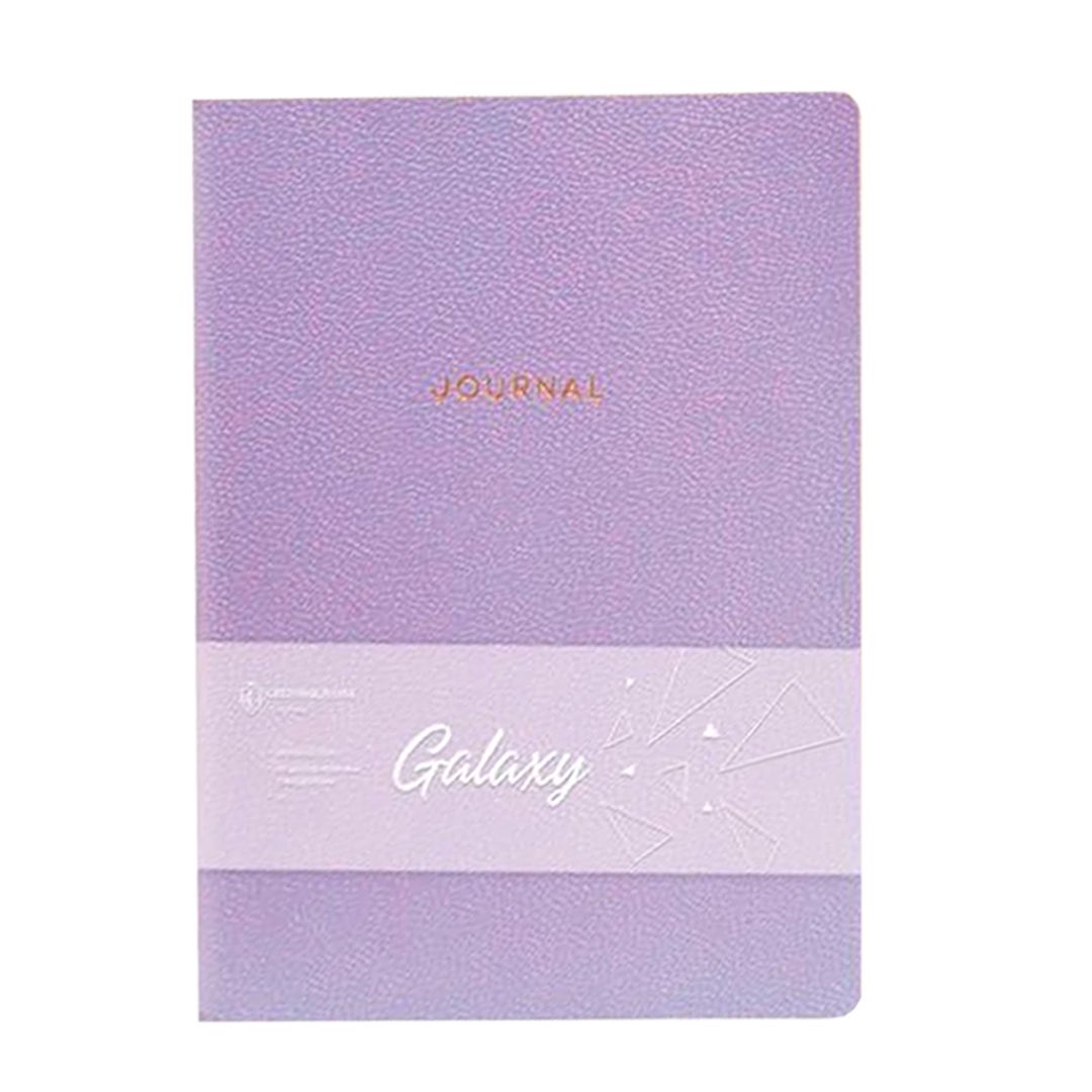 Ежедневник недатированный Greenwich Line "Galaxy", А5, 96 л, сиреневый, тиснение фольгой / Ежедневники недатированные