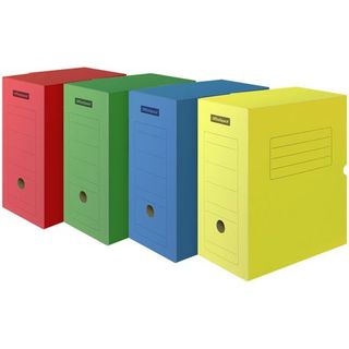 Мұрағаттық қорап OfficeSpace, 150*250*320 мм, клапанмен, сыйымдылығы 1400 парақ, ассорти / Мұрағаттық қораптар және баулы папкалар