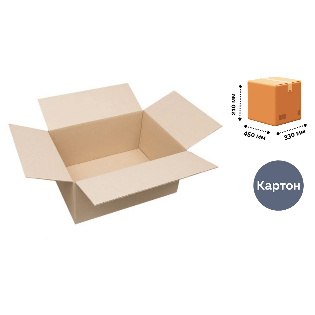 Қатпаркартонды қорап OfficeSpace, Т22 белгісі, профиль В, өлшемі (Ұ*Е*Б) 450*330*210 мм / Картон қораптар