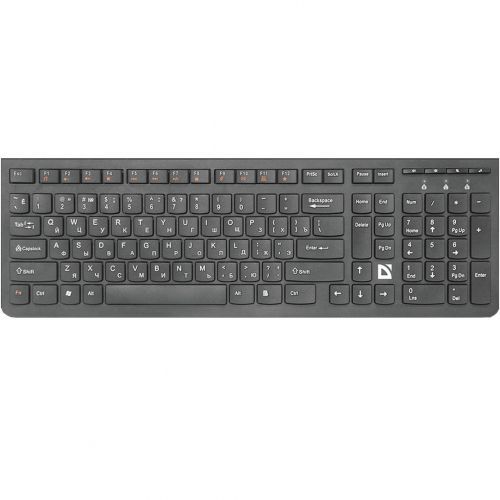 Клавиатура беспроводная Defender UltraMate SM-535 RU, ультратонкая, ENG/RUS/KAZ, черная / Клавиатуры беспроводные oe.kz Клавиатура беспроводная Defender UltraMate SM-535 RU, ультратонкая, ENG/RUS/KAZ, черная / Клавиатуры беспроводные