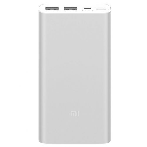 Портативное зарядное устройство Xiaomi Mi Power Bank, 10000 mAh, 1 USB*2.1A, серебристое / Портативные зарядные устройства