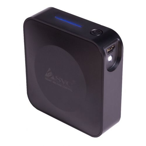 Портативное зарядное устройство SVC PB10K-B, 10000 mAh, micro USB, черное / Портативные зарядные устройства oe.kz Портативное зарядное устройство SVC PB10K-B, 10000 mAh, micro USB, черное / Портативные зарядные устройства