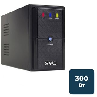 ИБП SVC V-500-L, 500ВА/300Вт, черный / Источники бесперебойного питания