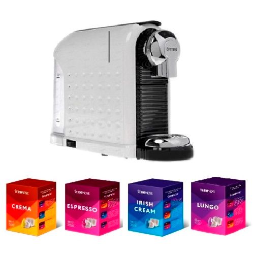 Комплект кофемашина Nespresso Oysters CCM-01 и кофе капсулы Veronese, 120 капсул, 4 вкуса / Кофе и чай в капсулах