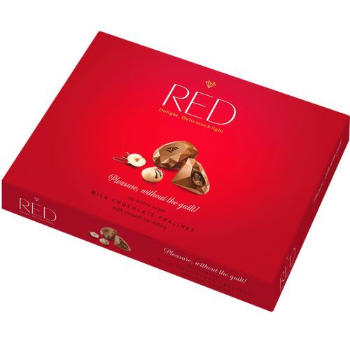 Шоколадные конфеты RED, пралине с ореховой начинкой, 132 гр / Шоколад oe.kz Шоколадные конфеты RED, пралине с ореховой начинкой, 132 гр / Шоколад