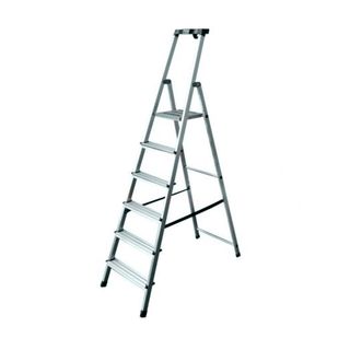 Алюминий баспалдақ Safety 6S, 6 сатылы, жұмыс биіктігі 325 см / Сатылар, баспалдақтар