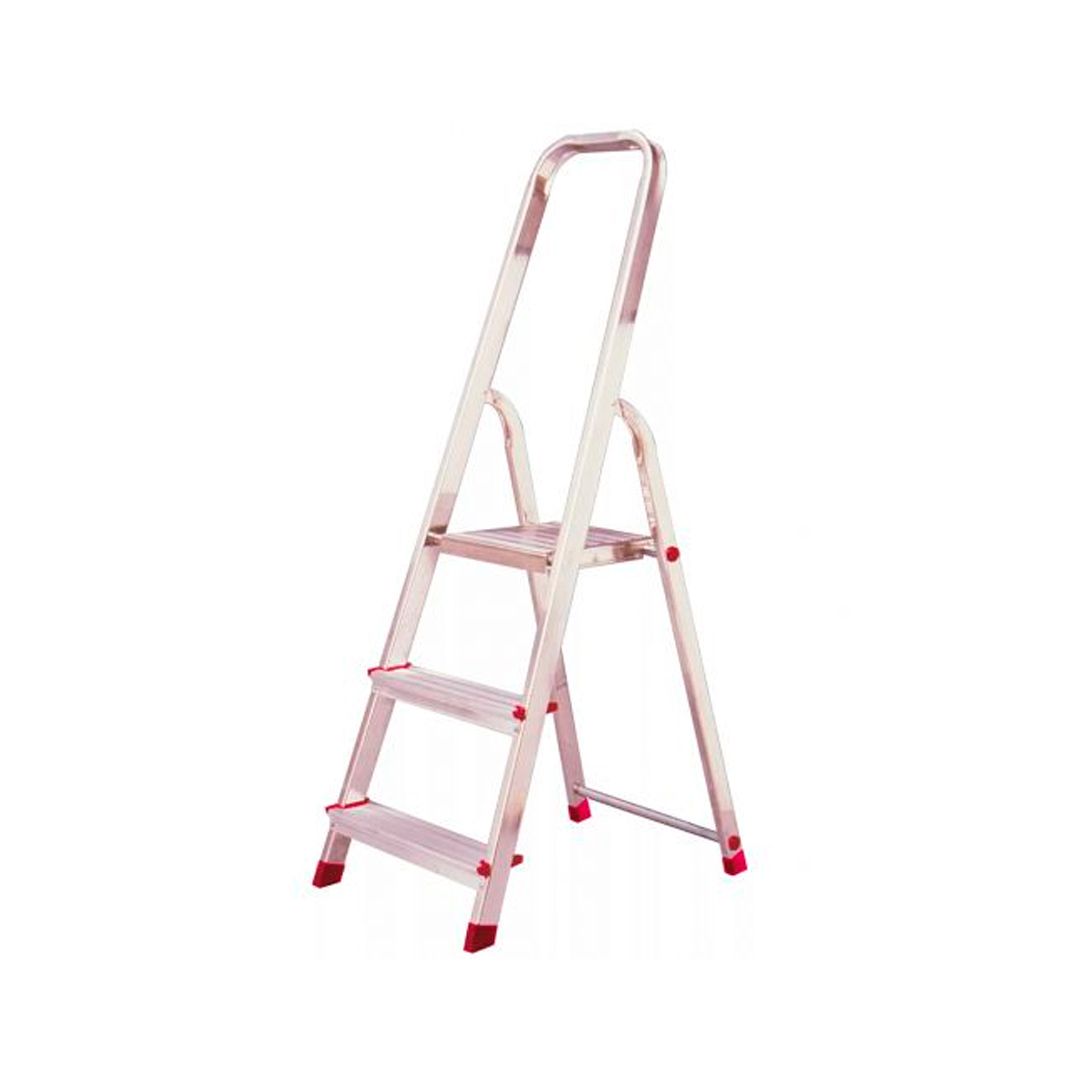 Стремянка алюминиевая Corda 3, 3 ступени, рабочая высота 260 см / Стремянки, лестницы