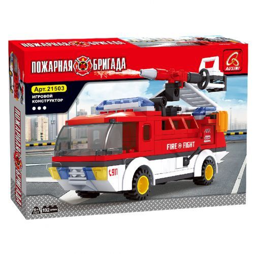 Игровой конструктор Ausini 21503 "Пожарная бригада. Мобильный отряд"
