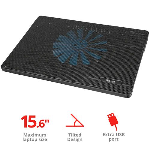 Подставка для ноутбука Trust Frio Cooling Stand, USB порт, 15.6", черная / Подставки для ноутбуков №5 oe.kz Подставка для ноутбука Trust Frio Cooling Stand, USB порт, 15.6", черная / Подставки для ноутбуков №5
