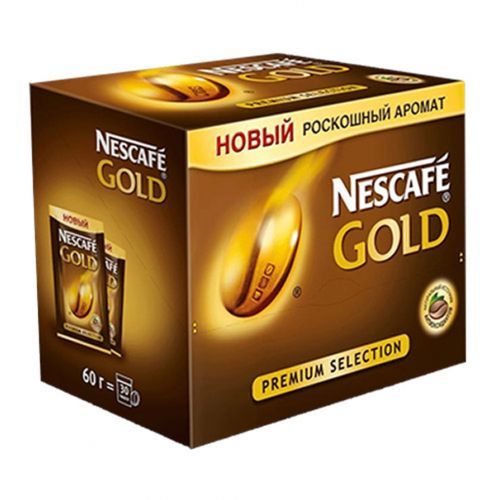 Кофе растворимый Nescafe Gold Ergos, 30 штук по 2 гр / Кофе порционный №2