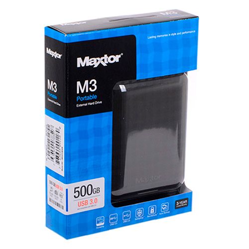 Жесткий диск 500 Gb, Seagate (Maxtor), 2,5", USB 3.0, HDD, черный / Внешние жесткие диски №3