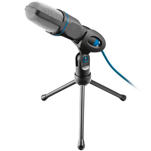 Микрофон настольный Trust Mico, 1,8 м, USB, черный / Веб-камеры
