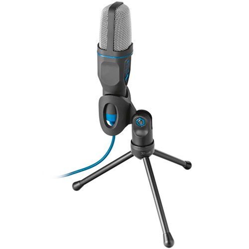 Микрофон настольный Trust Mico, 1,8 м, USB, черный / Веб-камеры №5