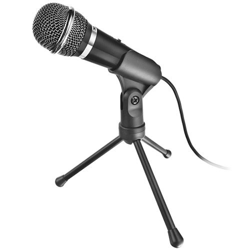 Микрофон настольный Trust Starzz, 2,5 м, черный / Веб-камеры oe.kz Микрофон настольный Trust Starzz, 2,5 м, черный / Веб-камеры