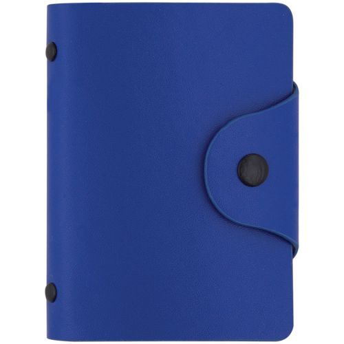 Визитница карманная OfficeSpace на 40 визиток, 80*100 мм, кожзам, кнопка, сине-голубая / Визитницы карманные oe.kz Визитница карманная OfficeSpace на 40 визиток, 80*100 мм, кожзам, кнопка, сине-голубая / Визитницы карманные