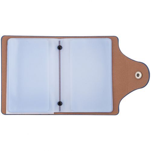 Визитница карманная OfficeSpace на 40 визиток, 80*100 мм, кожзам, кнопка, сине-голубая / Визитницы карманные №2 oe.kz Визитница карманная OfficeSpace на 40 визиток, 80*100 мм, кожзам, кнопка, сине-голубая / Визитницы карманные №2