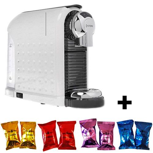 Комплект кофемашина Nespresso Oysters CCM-01 и кофе капсулы Veronese, 100 капсул, 4 вкуса / Кофе и чай в капсулах