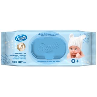 Дымқыл майлықтар Smile, қаптамада 100 дана / Косметикалық дымқыл майлықтар oe.kz Дымқыл майлықтар Smile, қаптамада 100 дана / Косметикалық дымқыл майлықтар