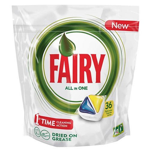Капсулы для посудомоечной машины Fairy All in One "Лимон", 36 капсул / Средства для посудомоечных машин